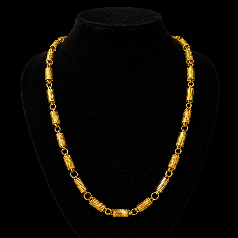 Rolling Chain Handcrafted 22K Gold Plated Men Daily Wear India