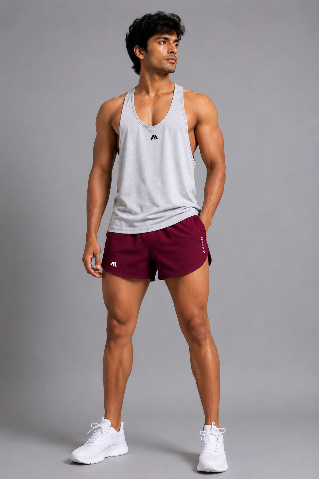 Wine Dryfit Shorts