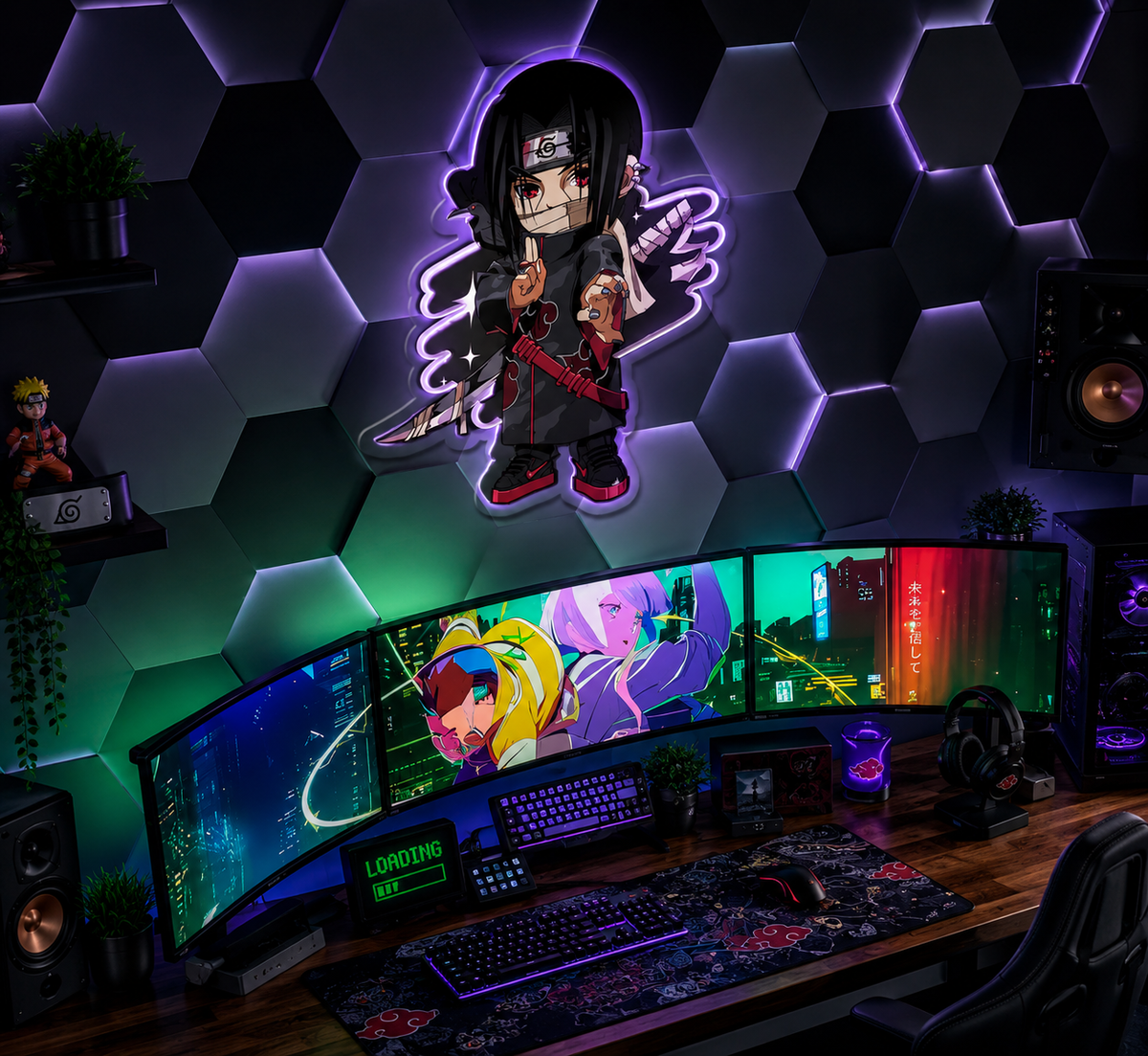 Chibi Itachi Uchiha Neon Sign-2