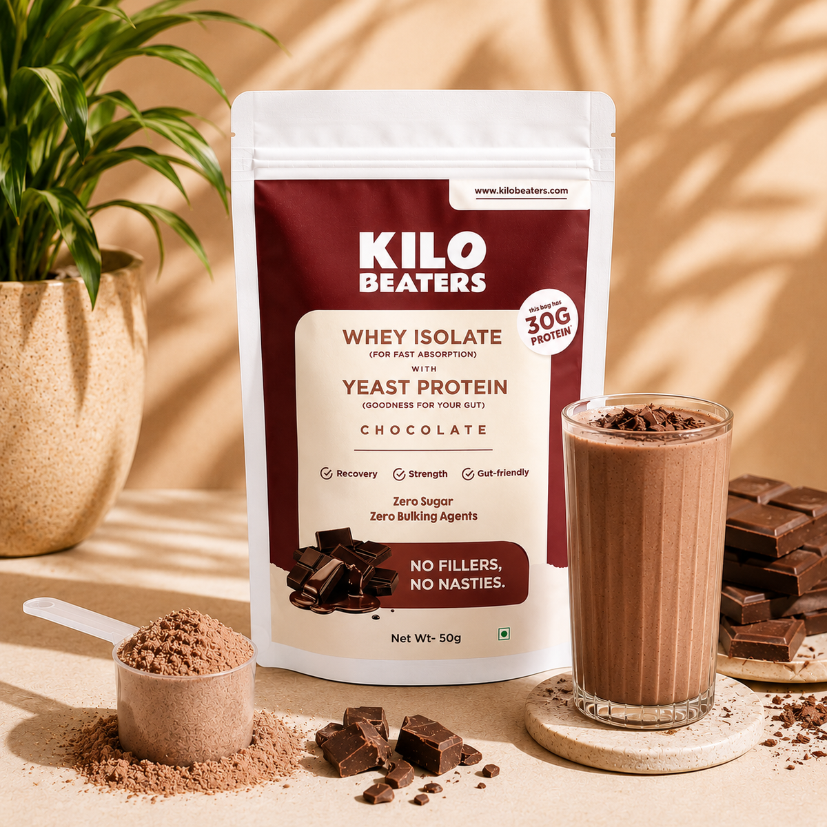 Whey Isolate + Yeast Protein | Chocolate
