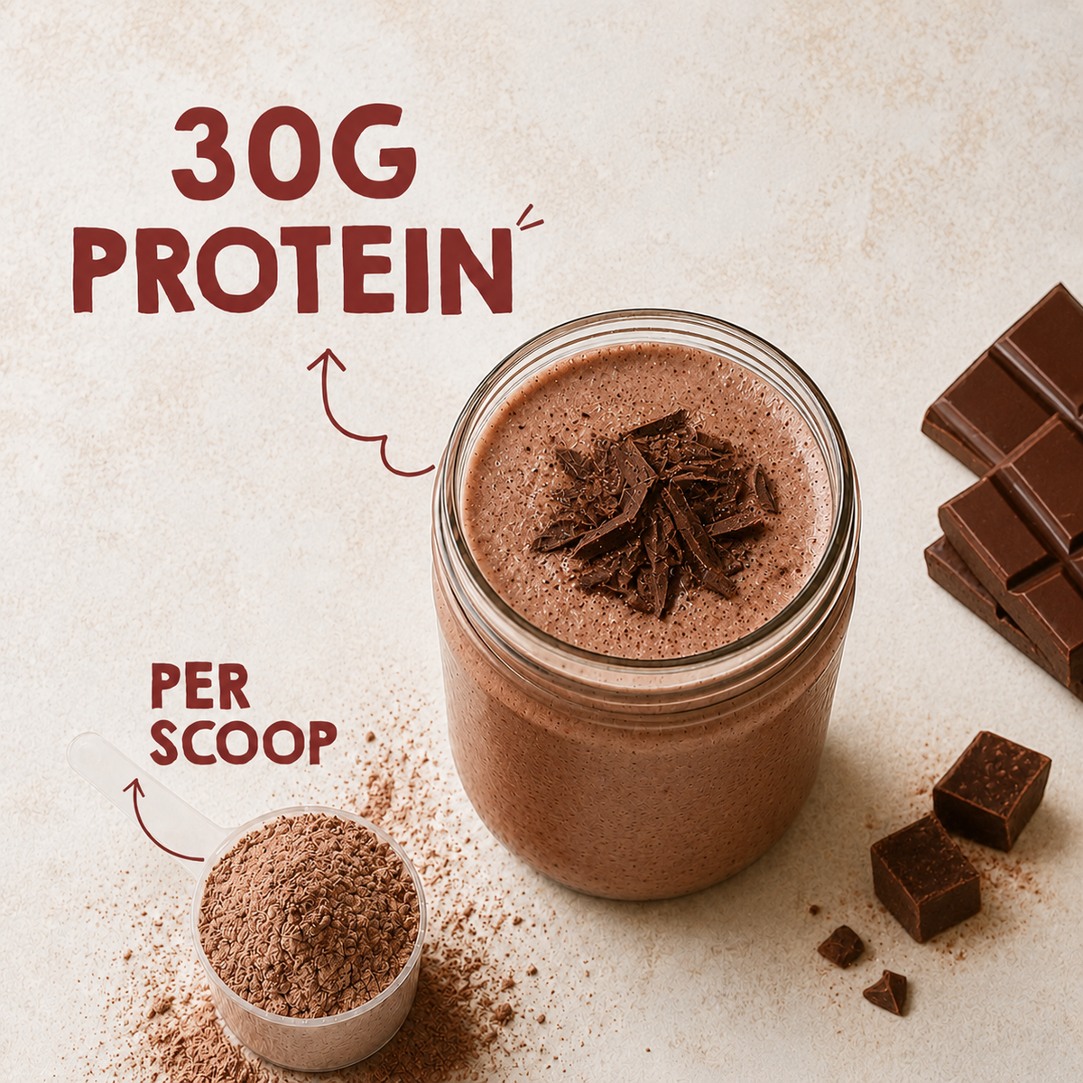 Whey Isolate + Yeast Protein | Chocolate