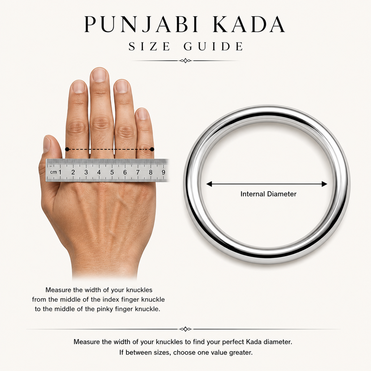 Signature Kada Men Gold Tone Daily Wear India UniqueJewels.in