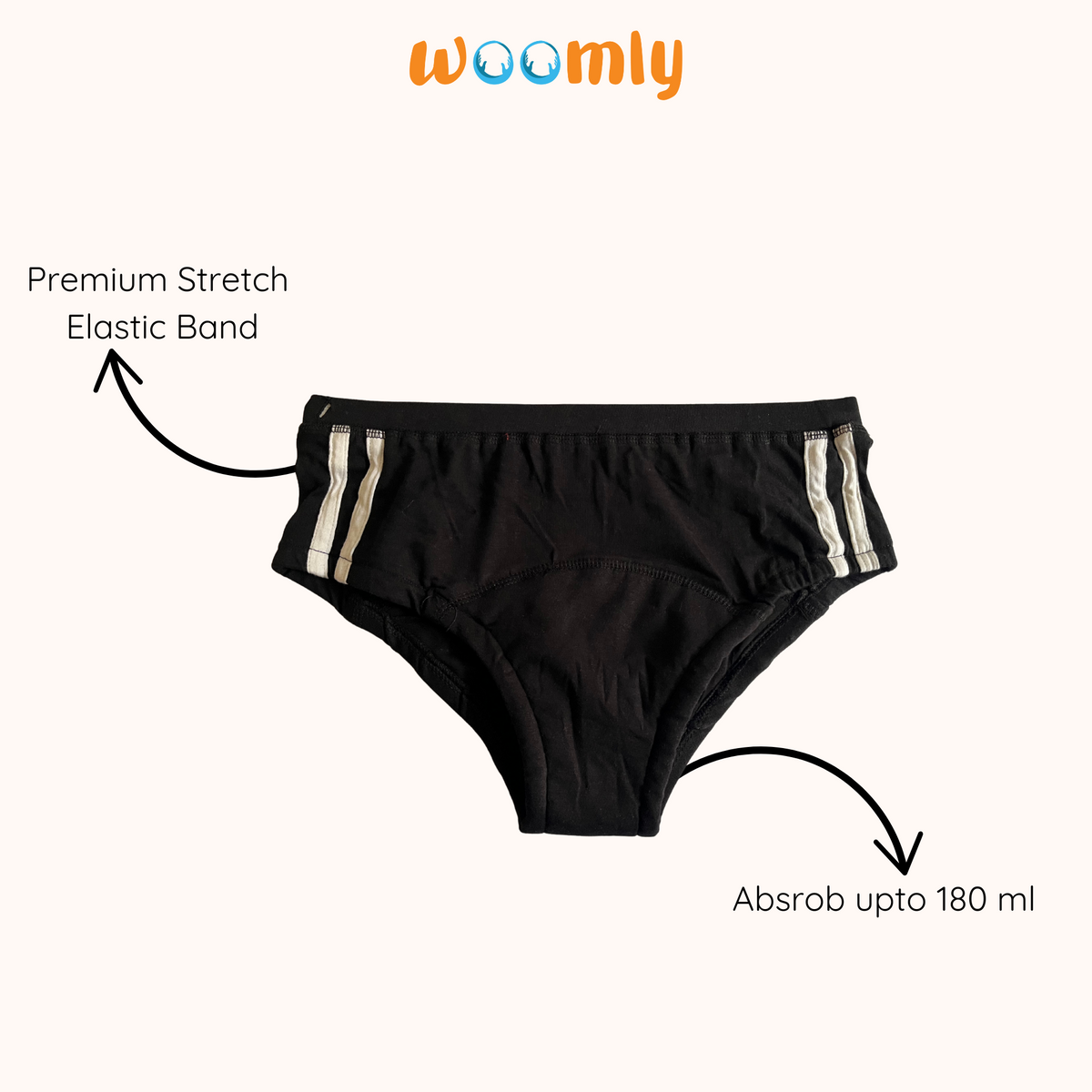 Leakproof Panties for Bladder and Urine Leaks – high Waist, Reusable (30-50ML) | Woomly