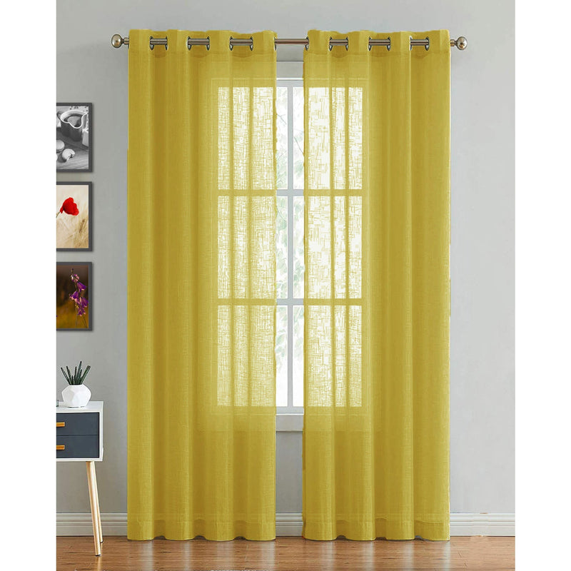Fort Absolute - Yellow Sheer Curtain-1
