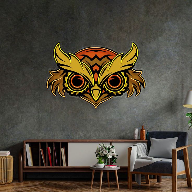 Glow Owl Neon Wall Art – Modern Night Vibe LED Decor - LED Neon Sign