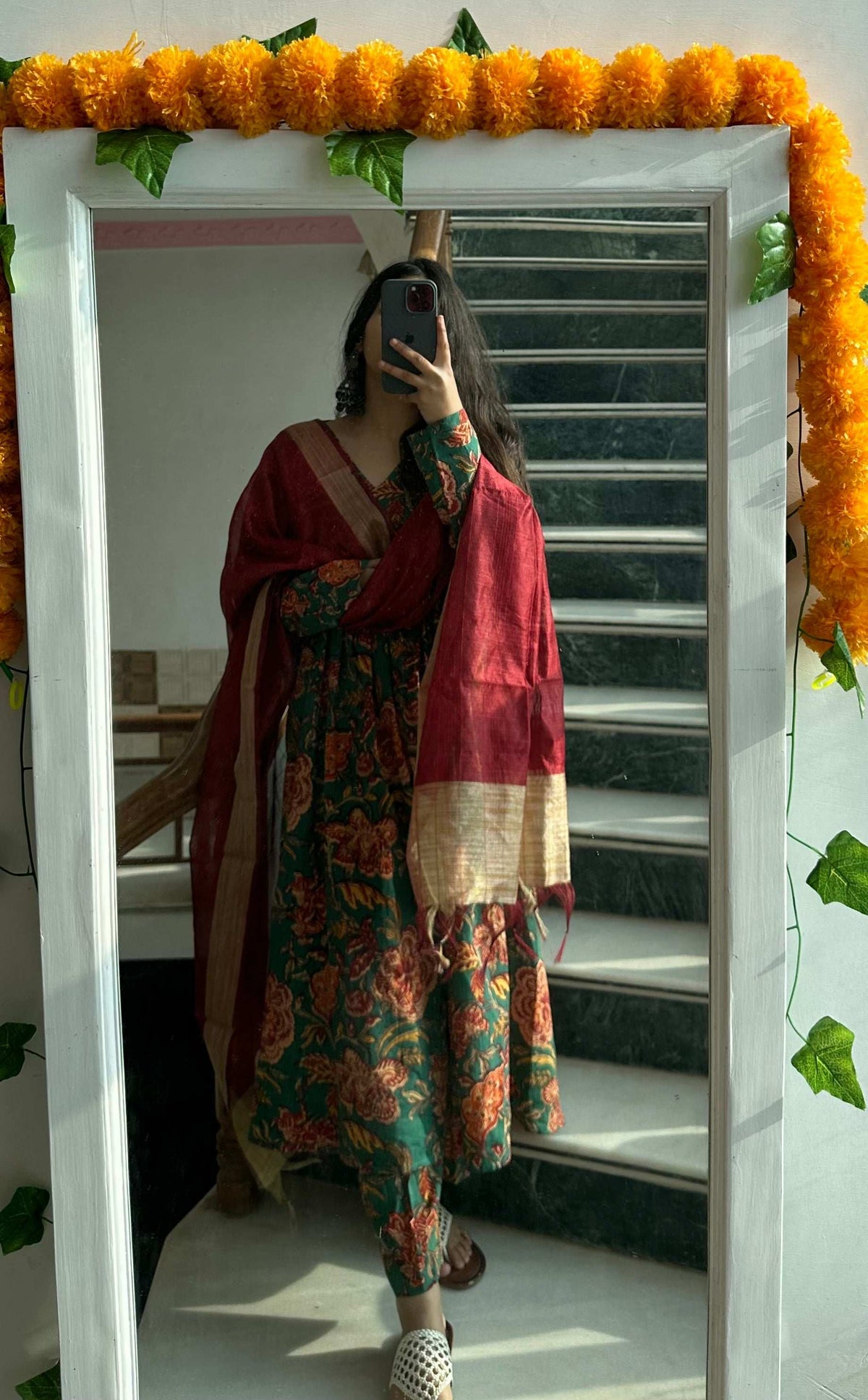 Saanjh Set Cotton Three Piece