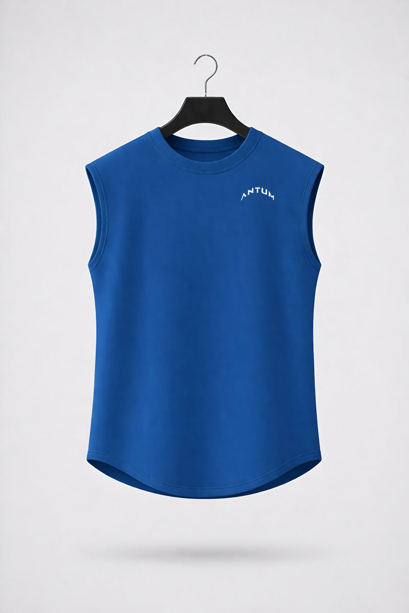 Royal Blue Drop Shoulder Sleeveless
