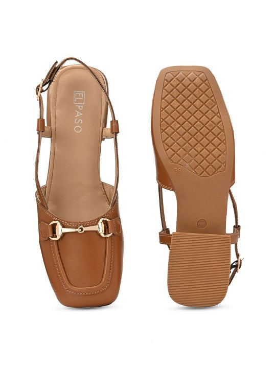 El Paso Women Open Toe Flats-5