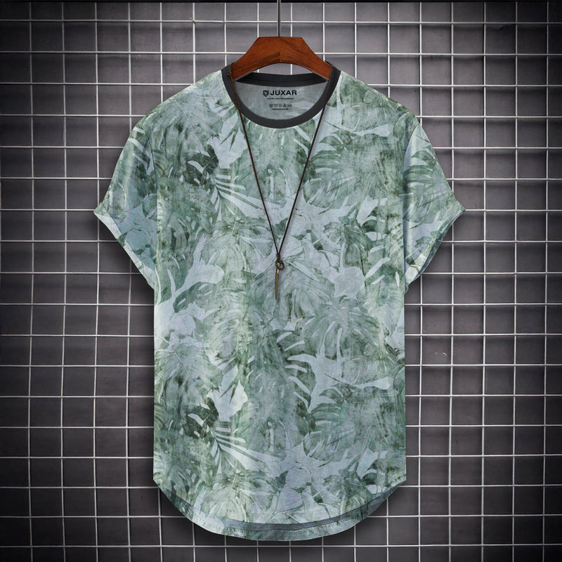 GREEN TEXTURED LEAVES LONGLINE