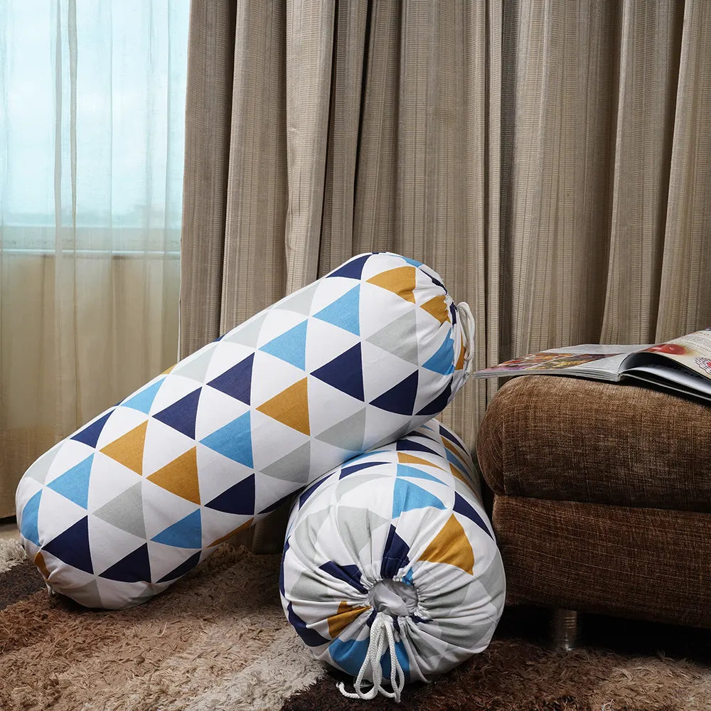 Imprimer Diamond - Printed Bolster Cover (Multicolor)-2