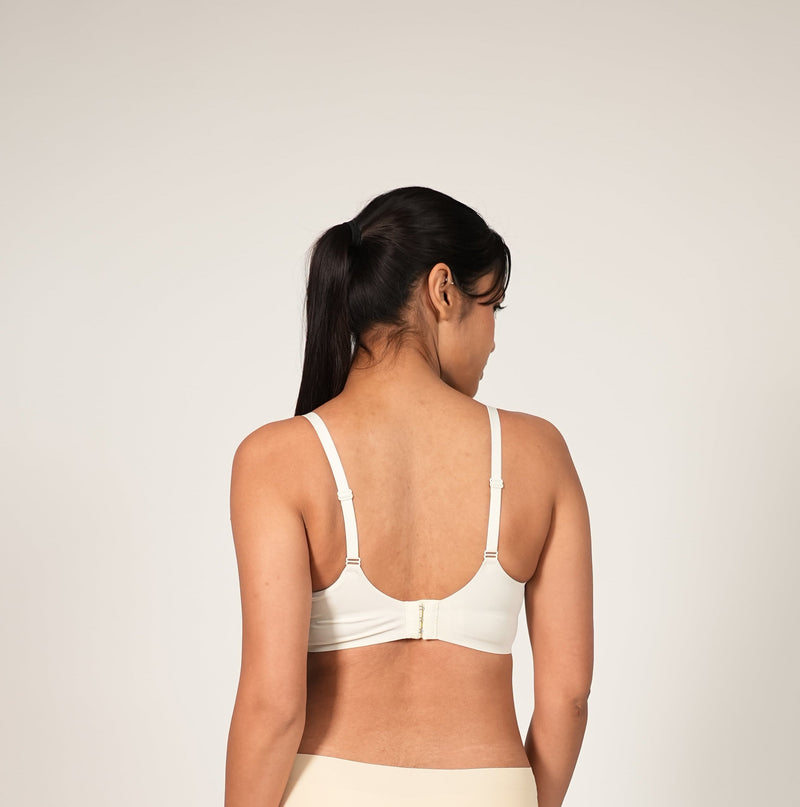 Teardrop T-shirt Bra Pearl White