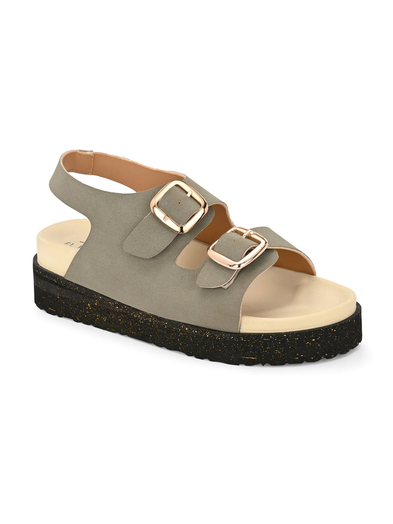 El Paso Buckles Platform Sandals-1