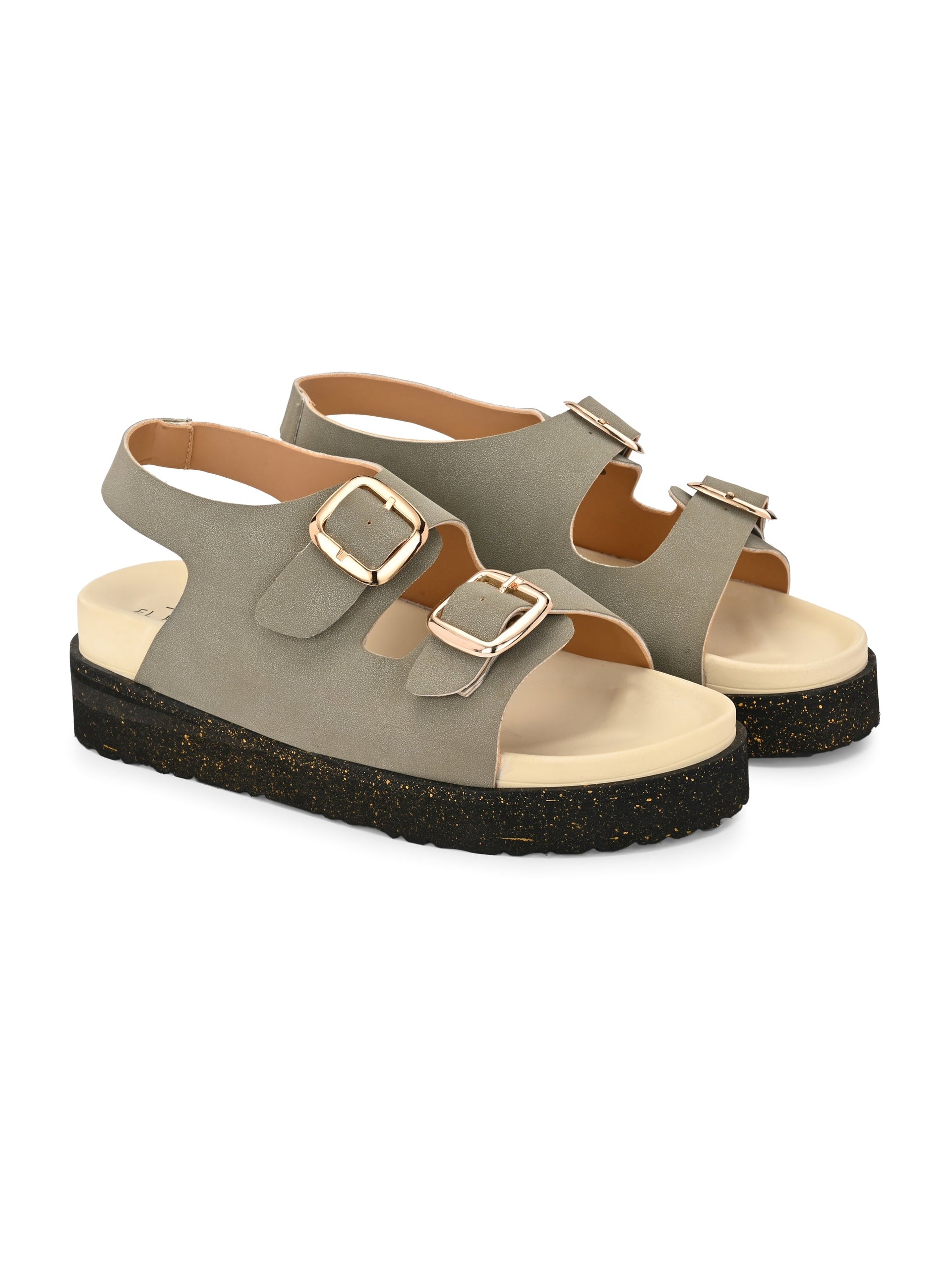 El Paso Buckles Platform Sandals
