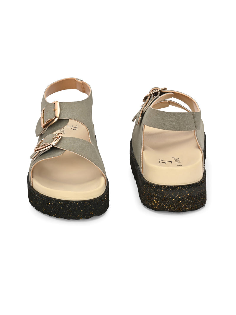 El Paso Buckles Platform Sandals-6