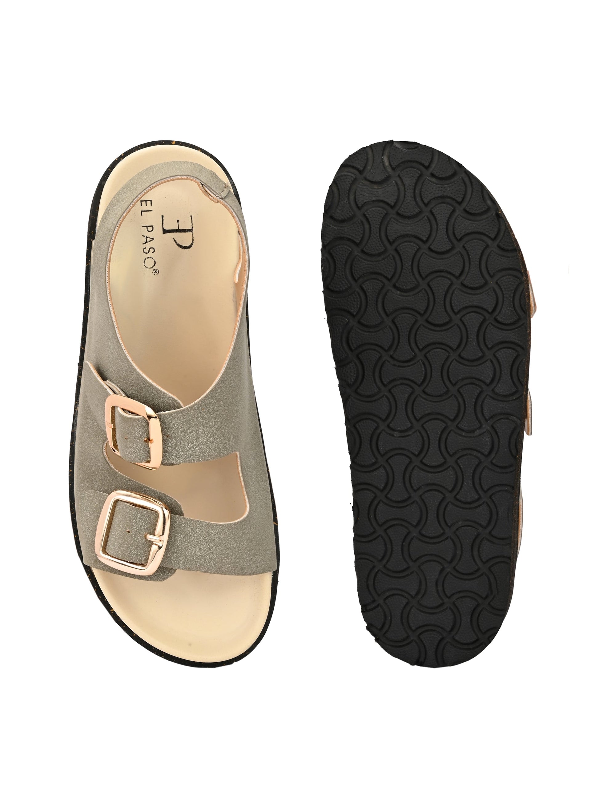El Paso Buckles Platform Sandals-7