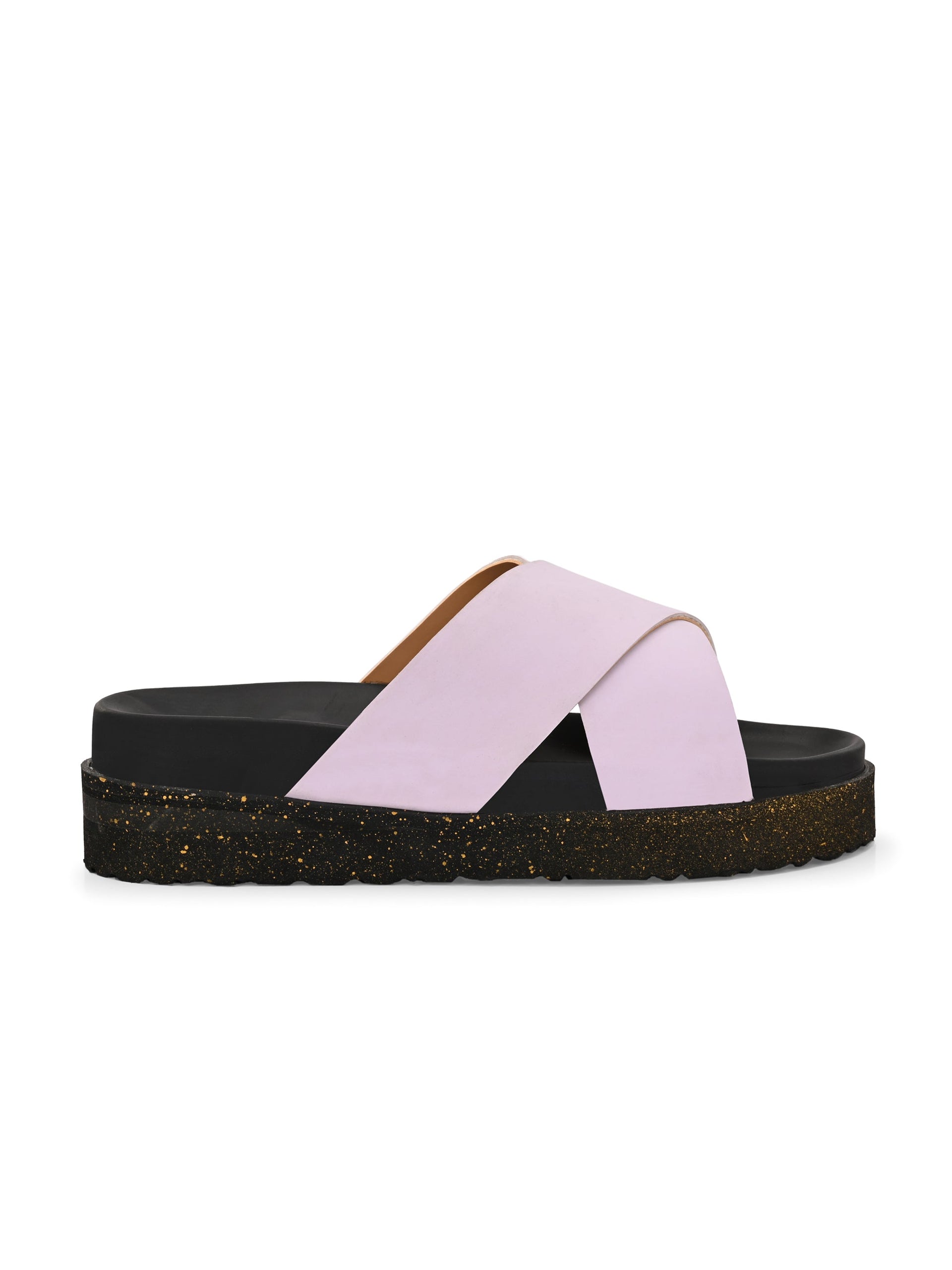 Women Leather Casual Slip On Flatforms Slip On Flatforms Sandals