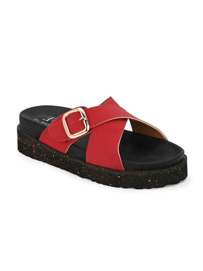 El Paso Women Platform Sandals-9