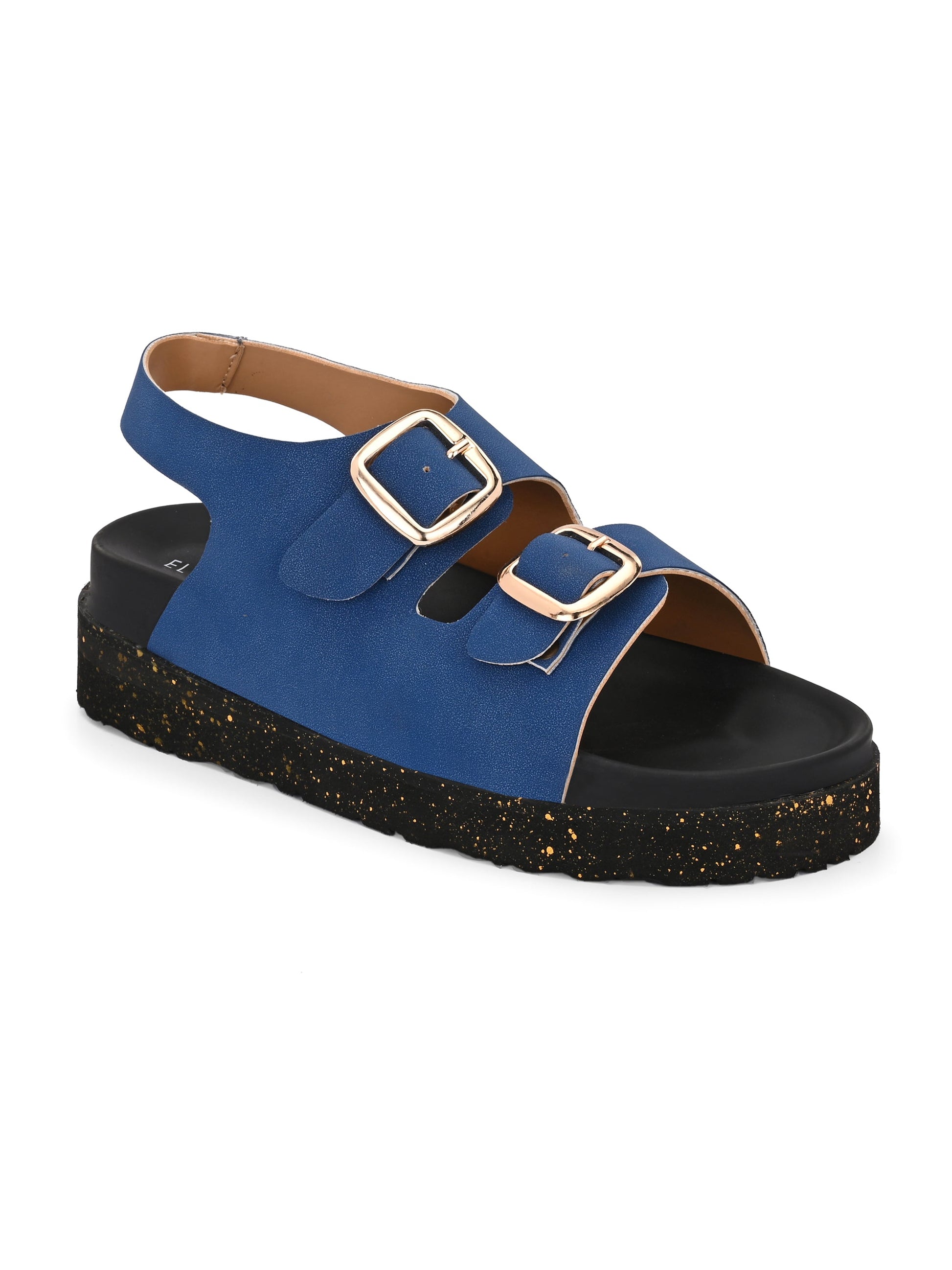El Paso Buckles Platform Sandals-9