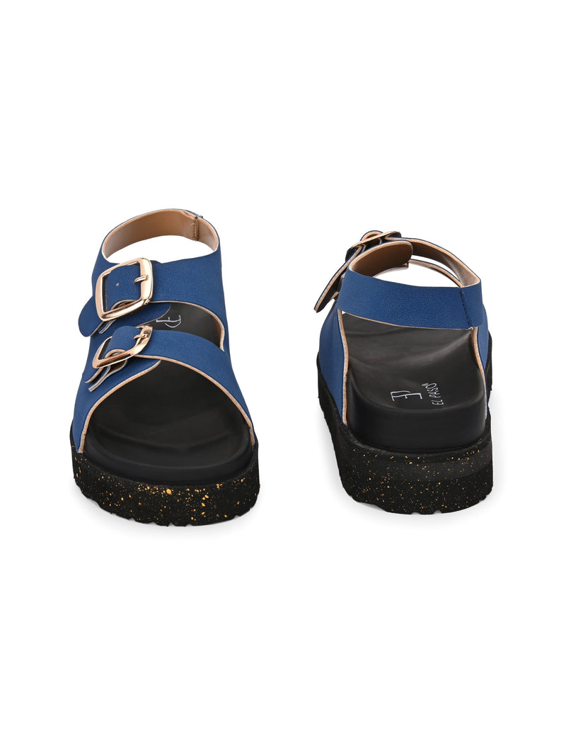 El Paso Buckles Platform Sandals-10