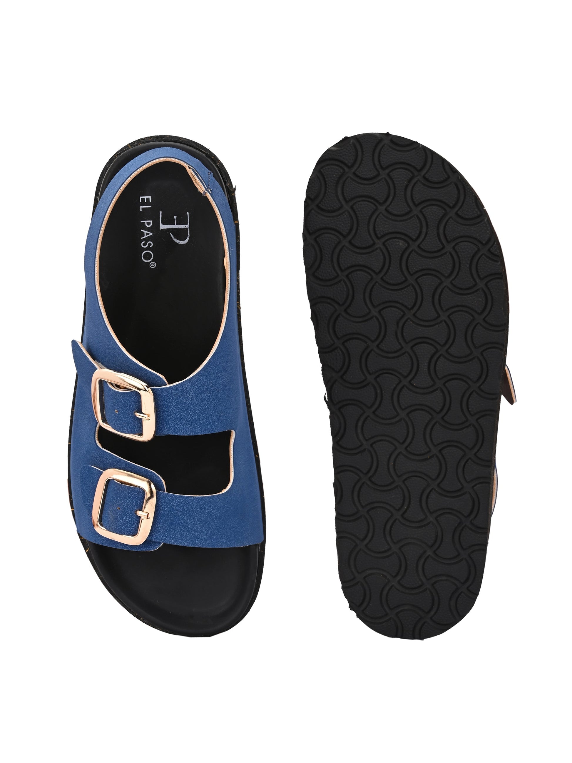 El Paso Buckles Platform Sandals-14