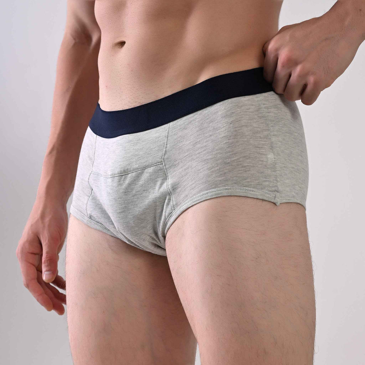 Men Leakproof Underwear for Urine Leak – Cotton Brief, Reusable (Pack of 3) | Woomly