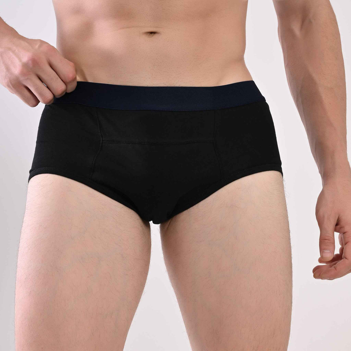 Men Leakproof Underwear for Urine Leak – Cotton Brief, Reusable (Pack of 3) | Woomly