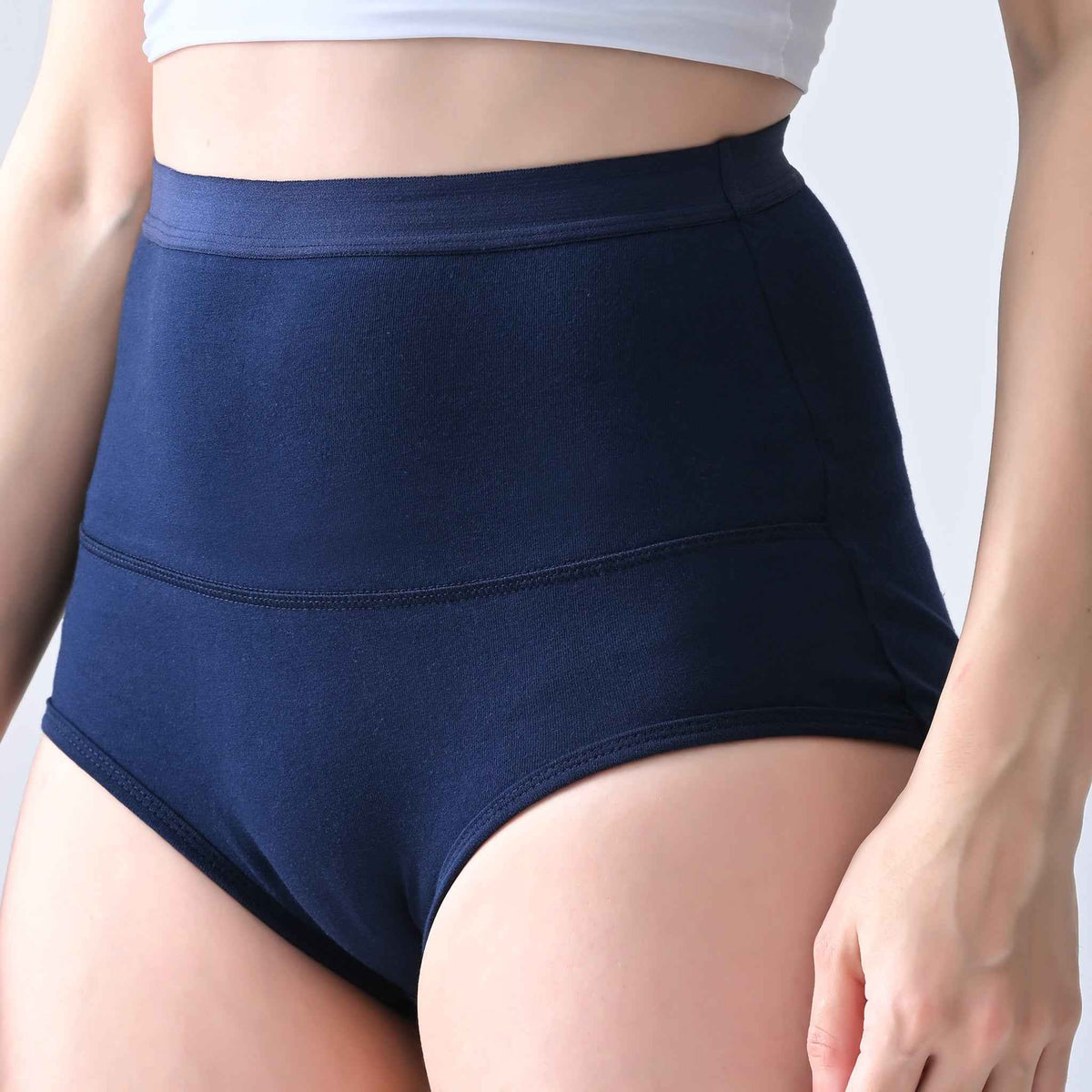 Leakproof Panties for Urine Leak – Cotton High-Waist, Reusable (Pack of 3) | Woomly