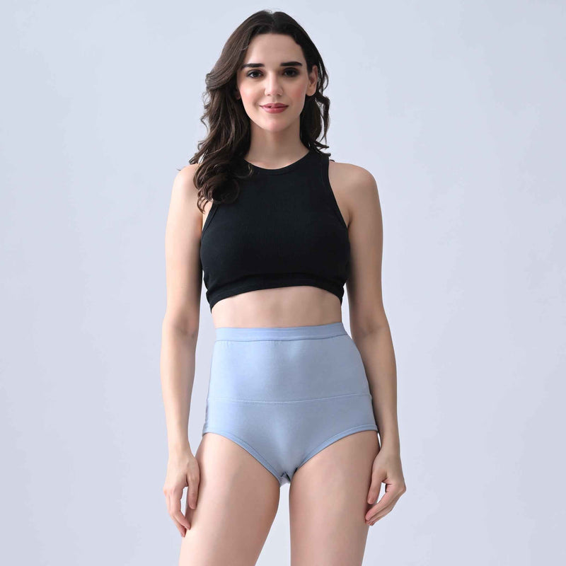 Leakproof Panties for Urine Leak – Cotton High-Waist, Reusable (Pack of 3) | Woomly