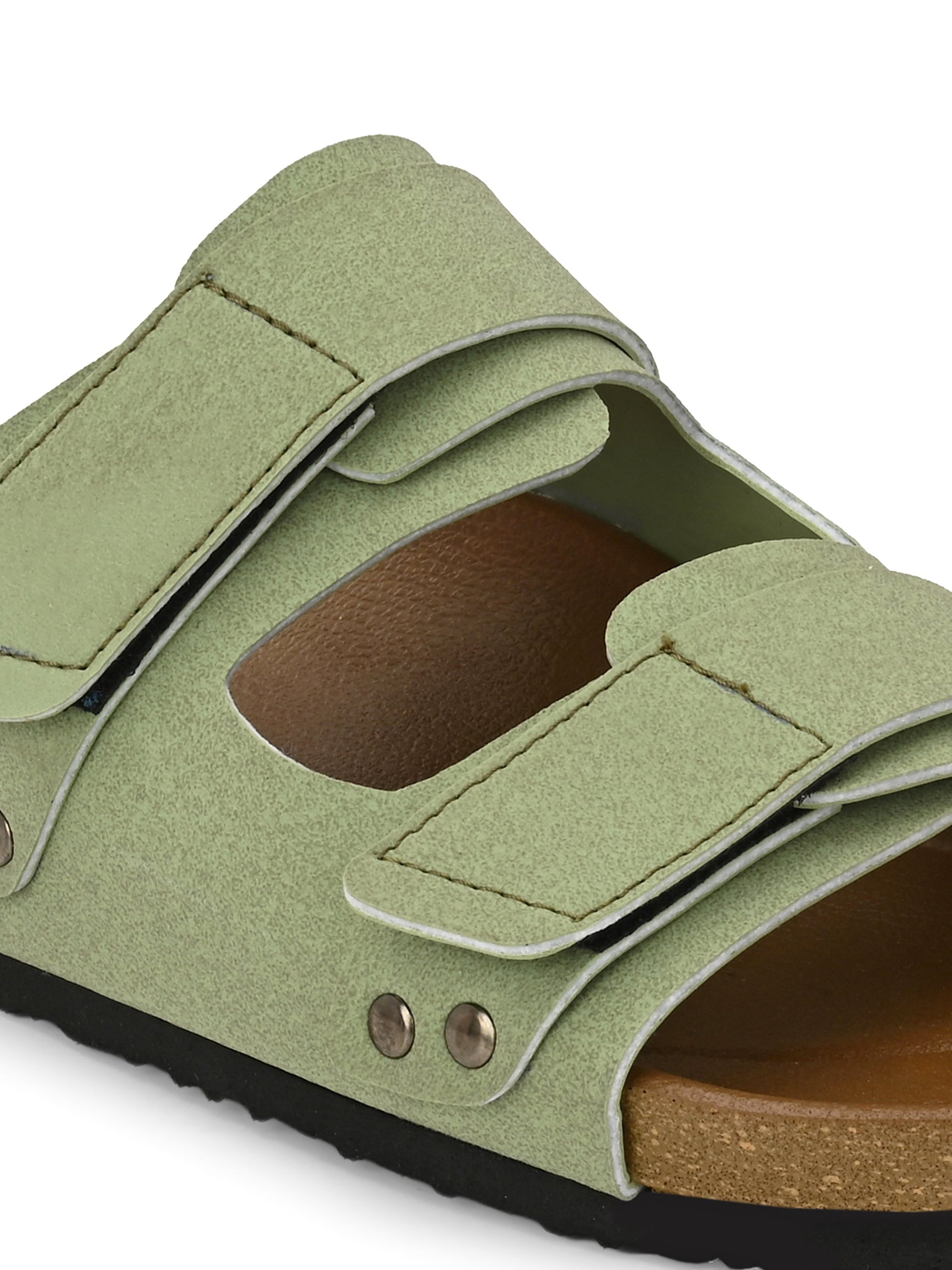 El Paso Women Velcro One Toe Flats-29