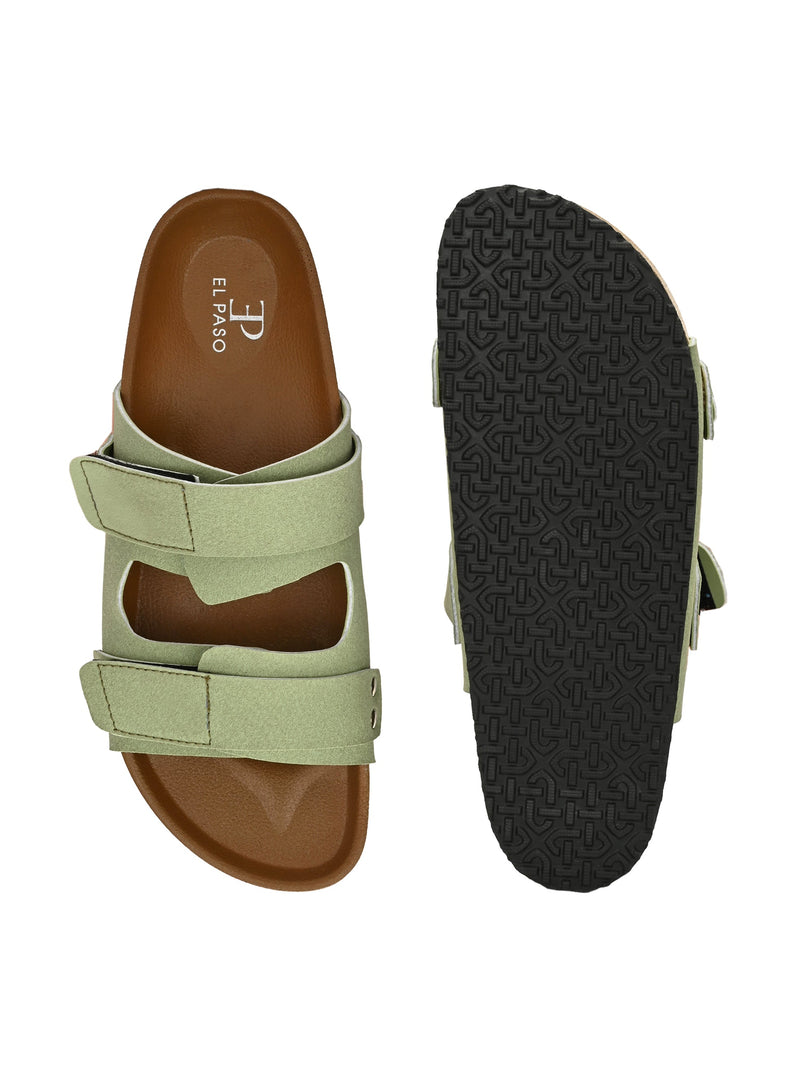 El Paso Women Velcro One Toe Flats-31