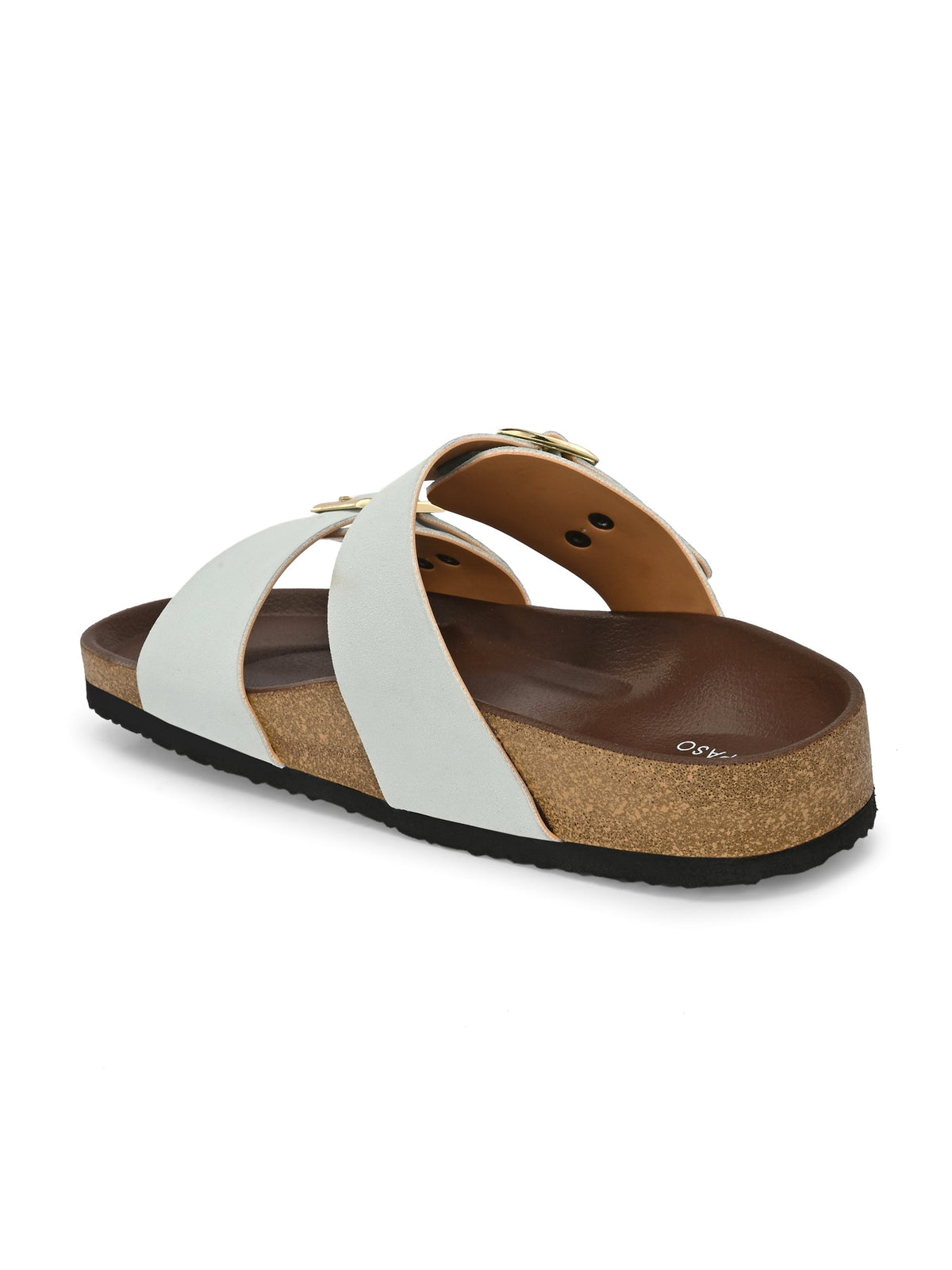 El Paso Women One Toe Flats with Buckles-27