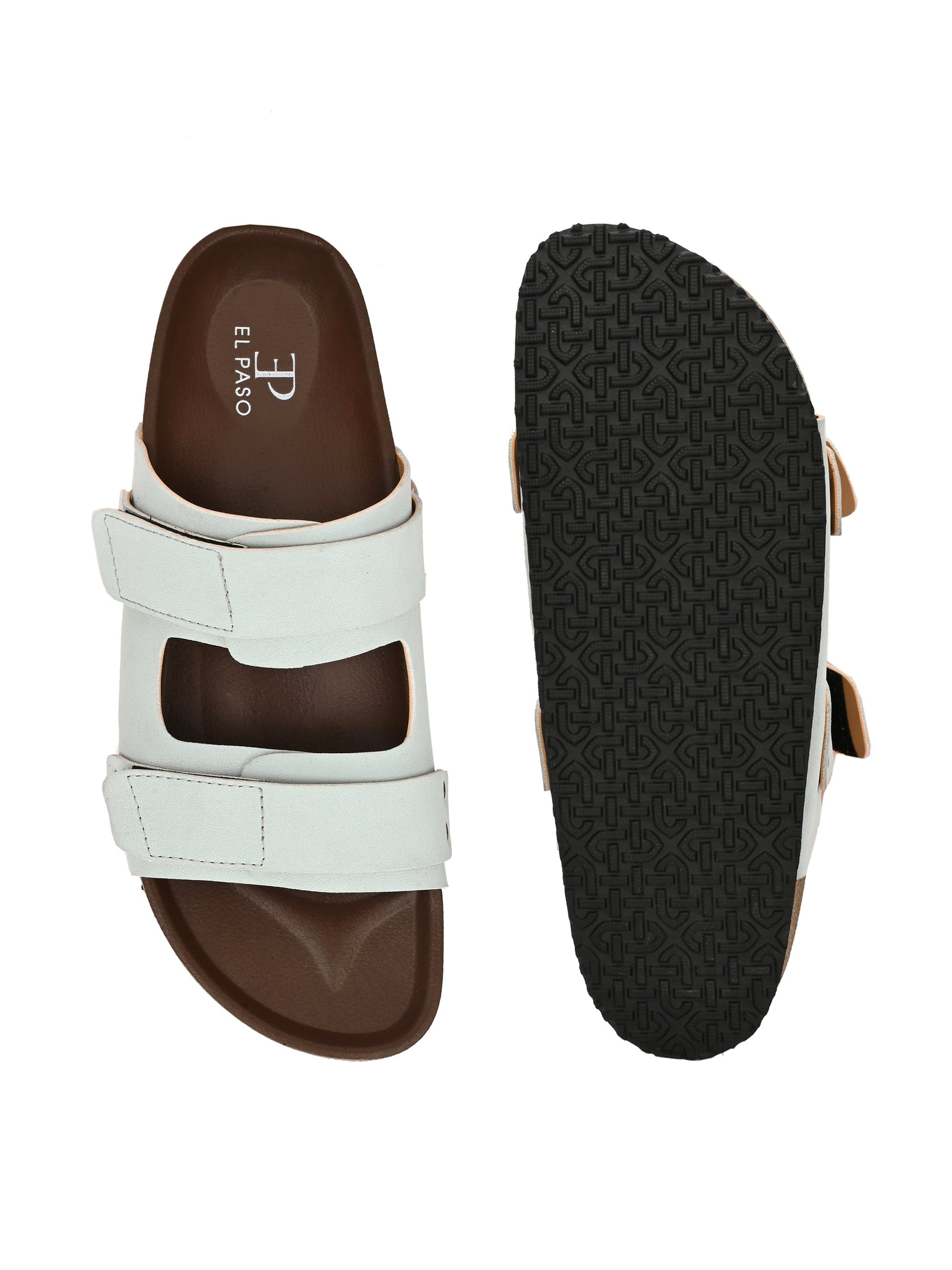El Paso Women Velcro One Toe Flats-23