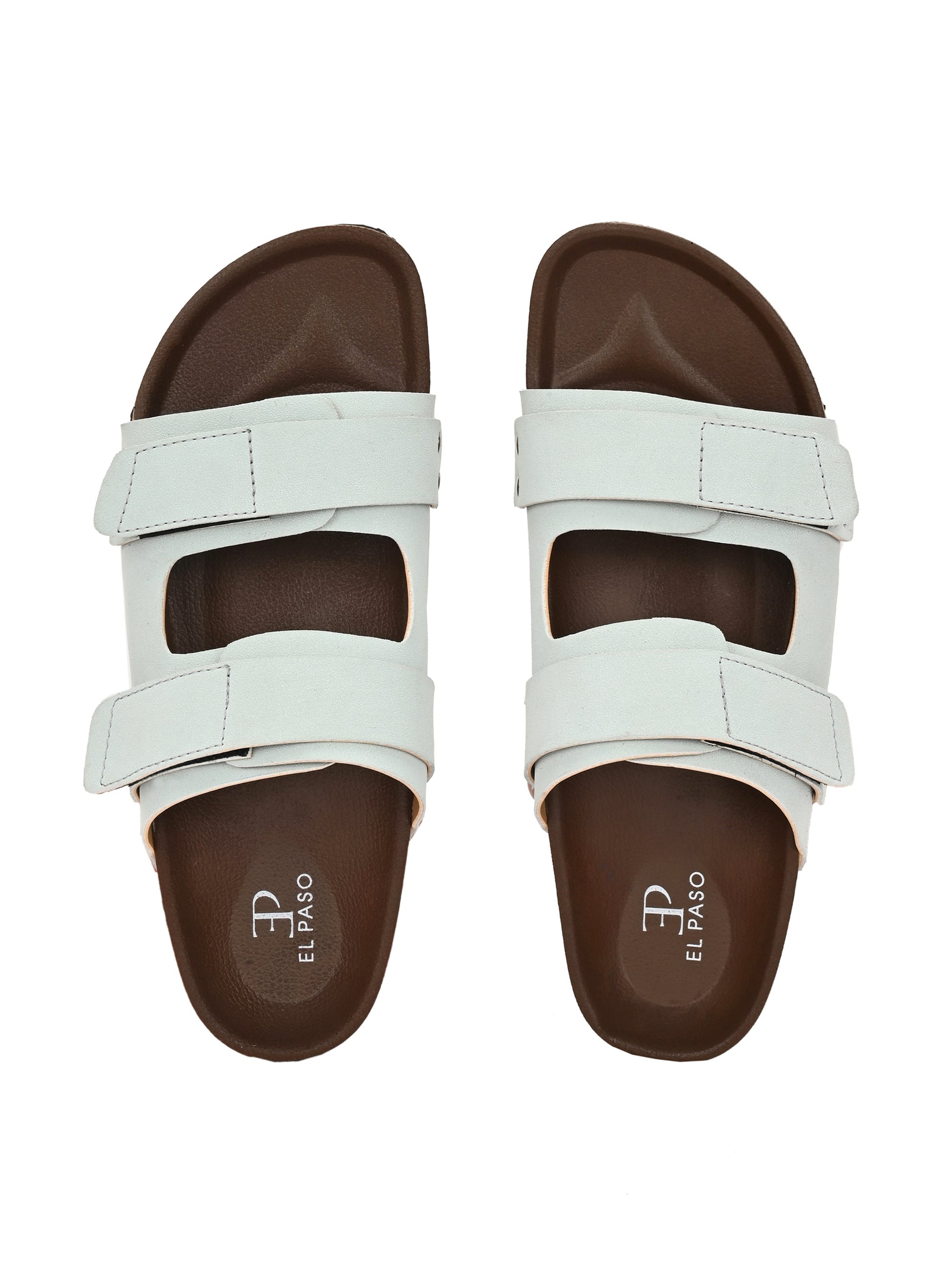 El Paso Women Velcro One Toe Flats-24