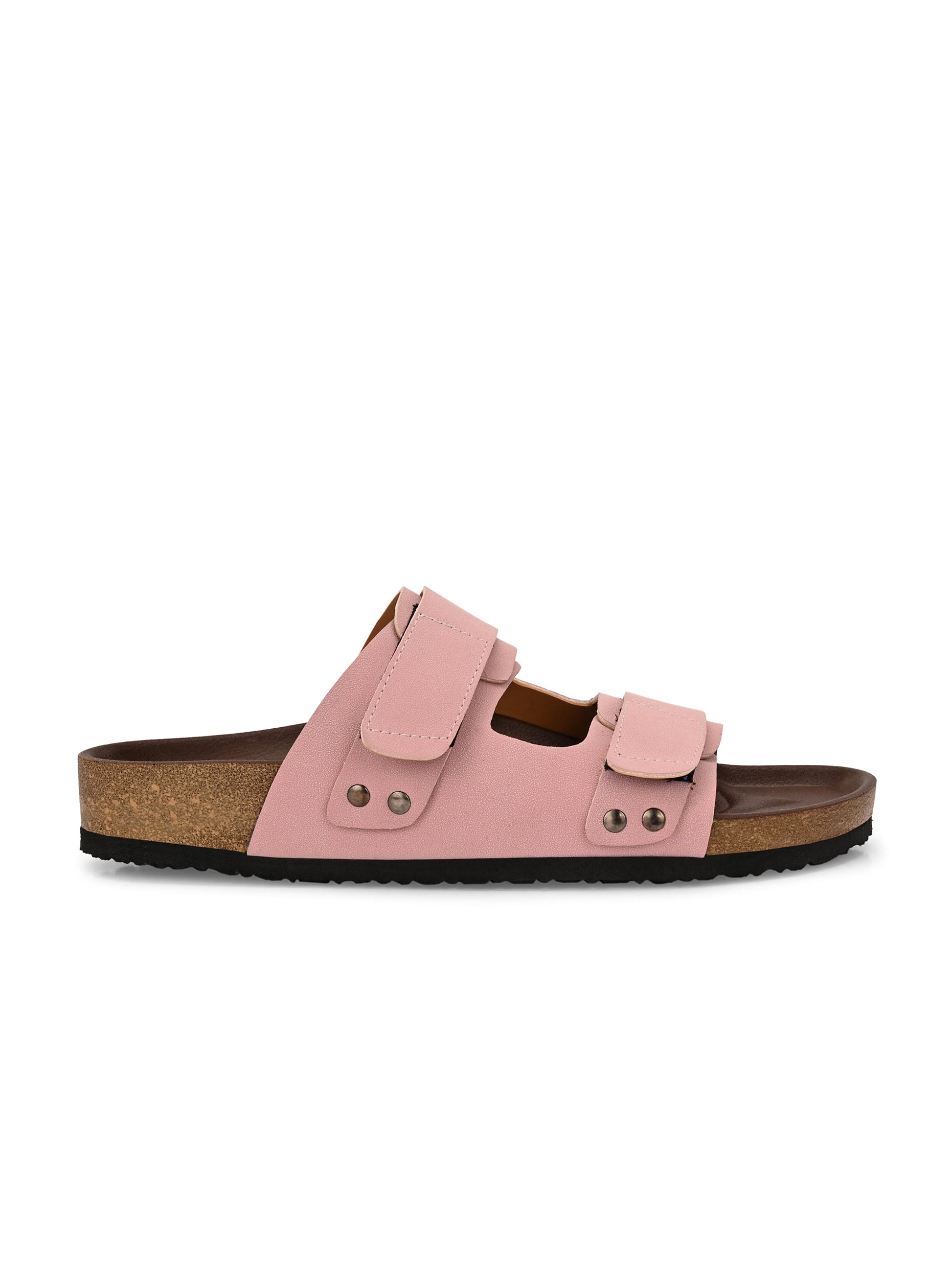 El Paso Women Velcro One Toe Flats-10