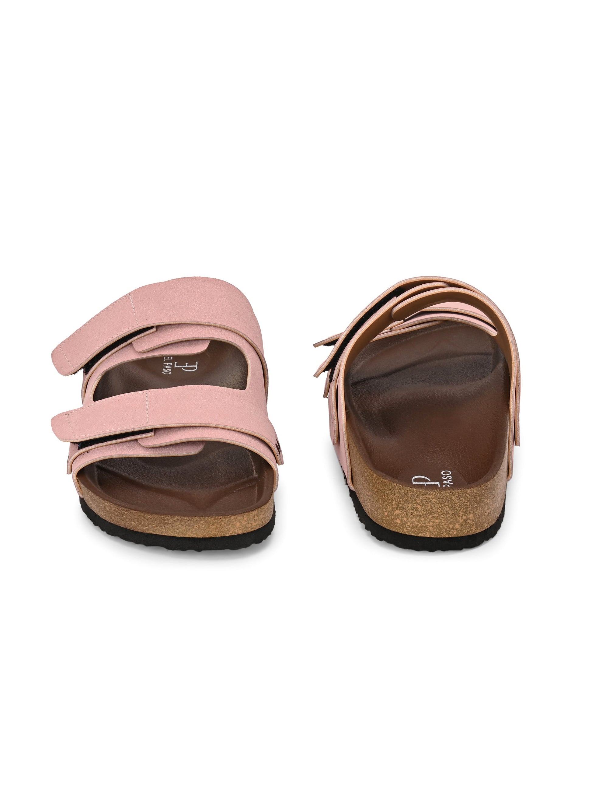 El Paso Women Velcro One Toe Flats-14