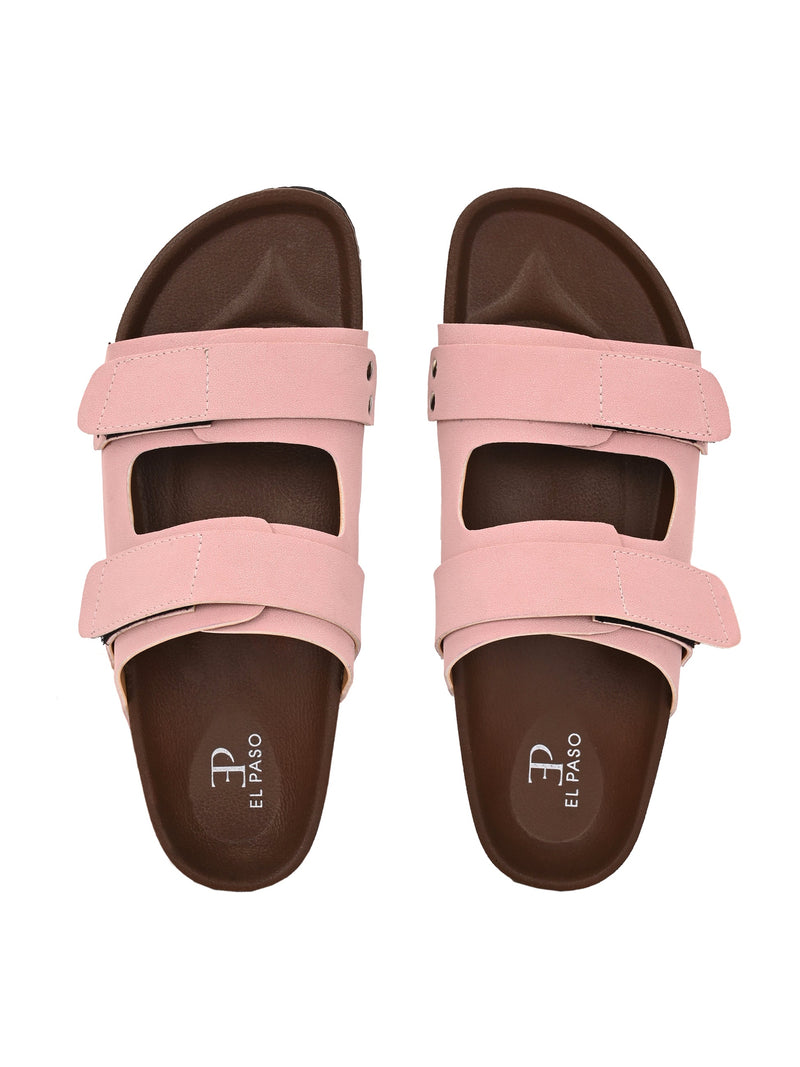 El Paso Women Velcro One Toe Flats-16