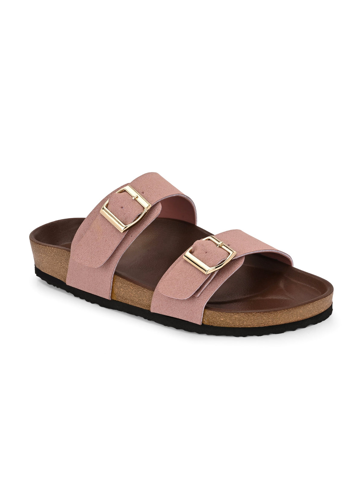 El Paso Women One Toe Flats with Buckles-8