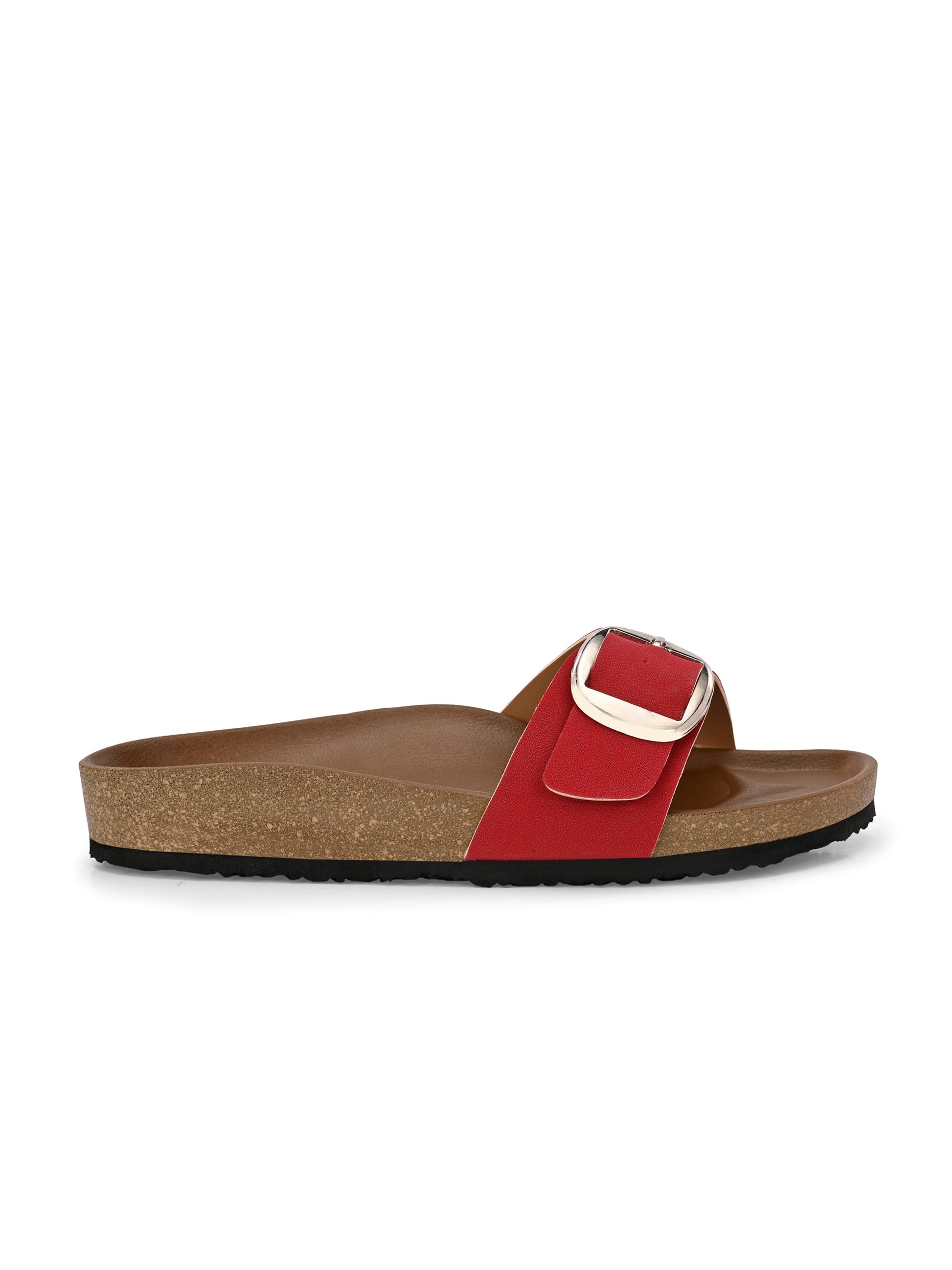 El Paso Women One Toe Flats with Buckles-2