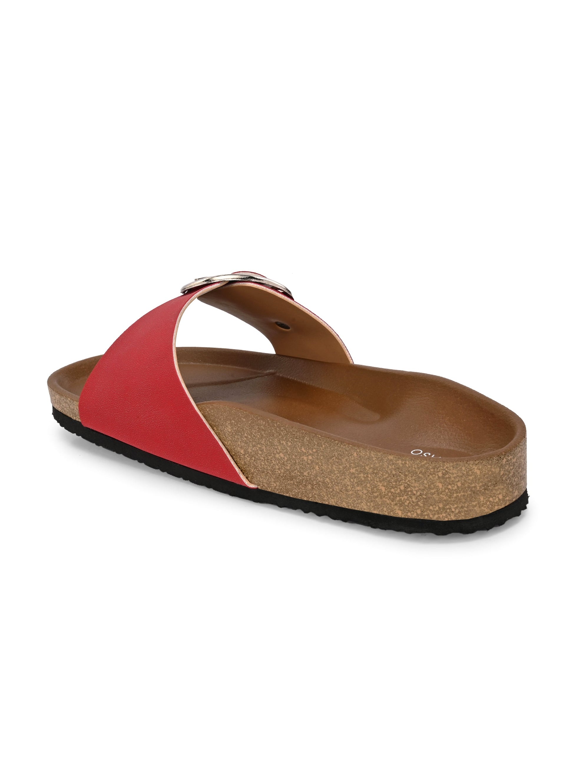 El Paso Women One Toe Flats with Buckles-3