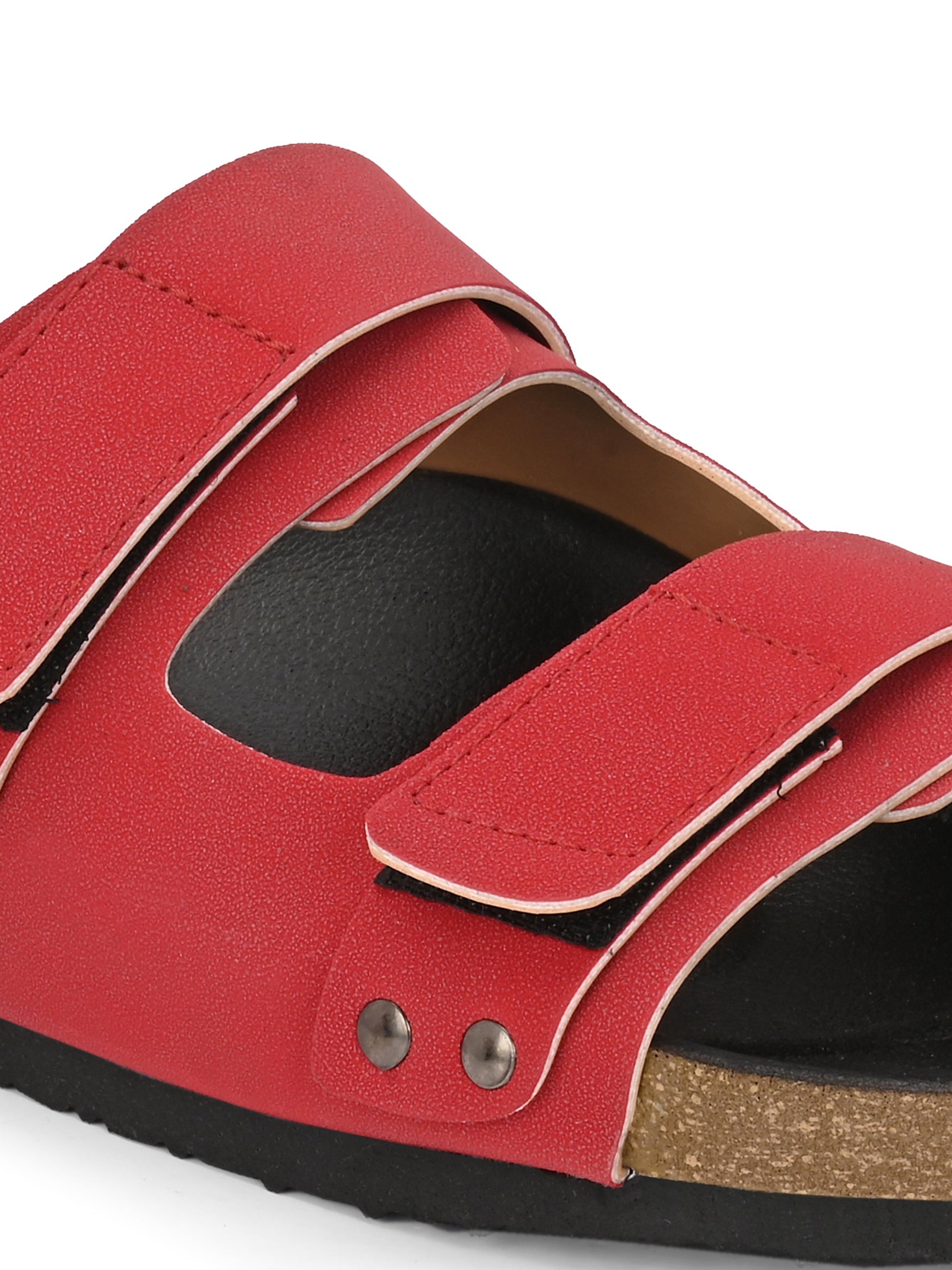 El Paso Women Velcro One Toe Flats-2