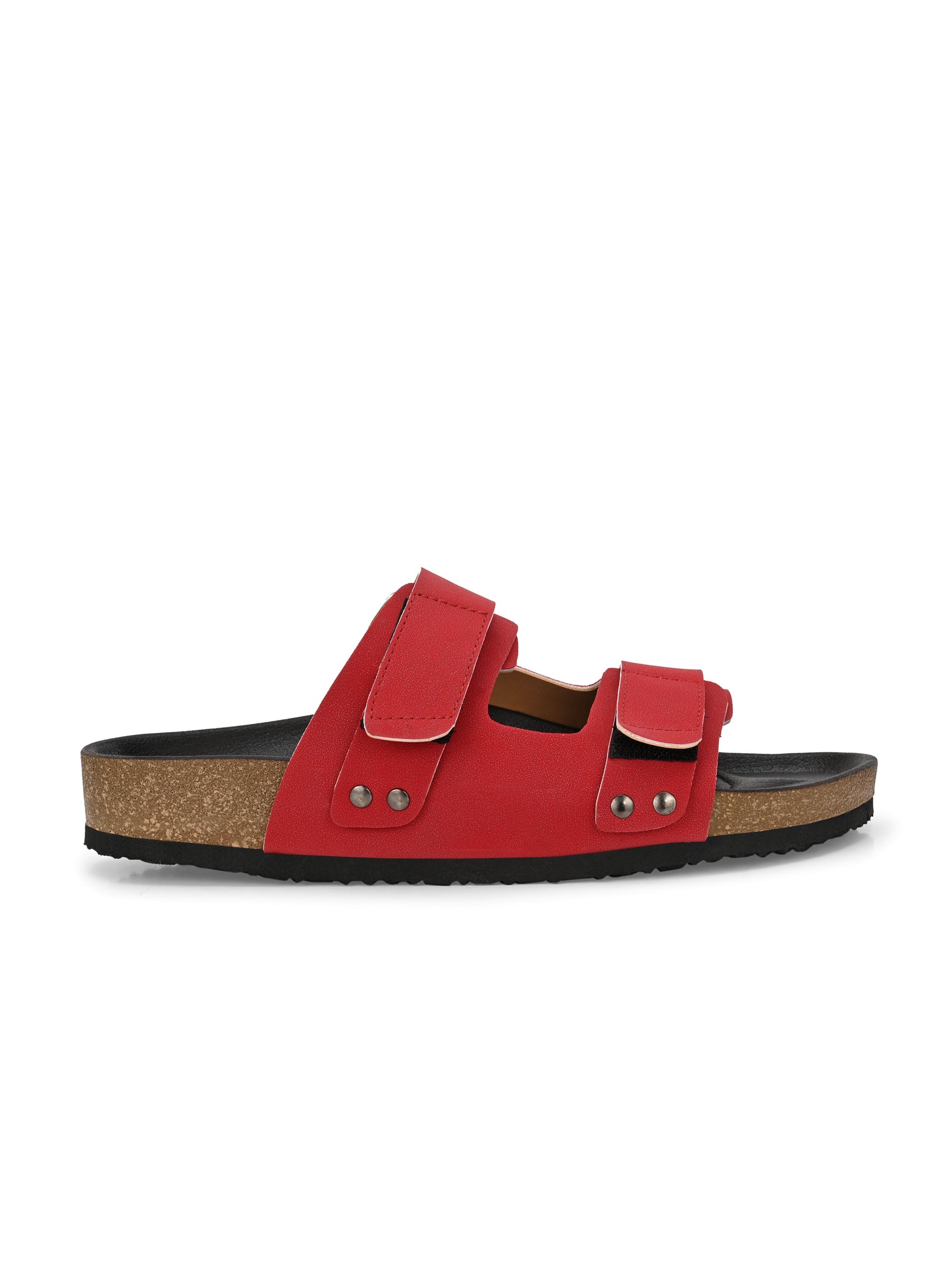 El Paso Women Velcro One Toe Flats-3