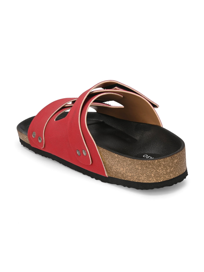 El Paso Women Velcro One Toe Flats-4