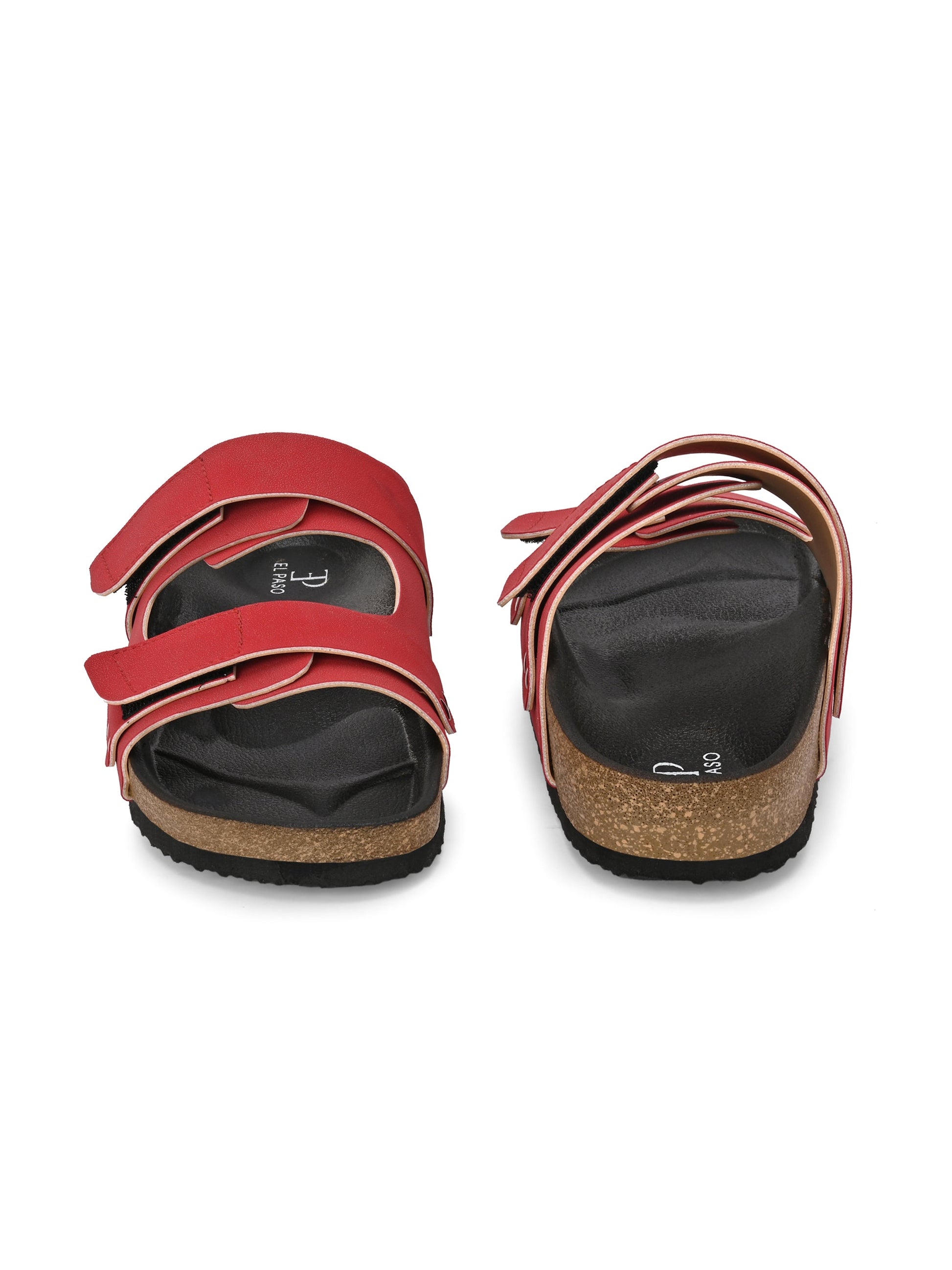 El Paso Women Velcro One Toe Flats-5