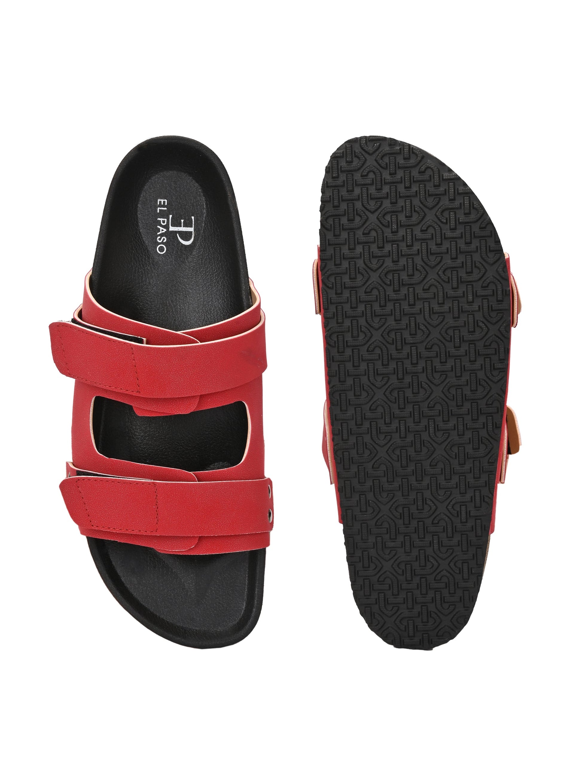 El Paso Women Velcro One Toe Flats-6