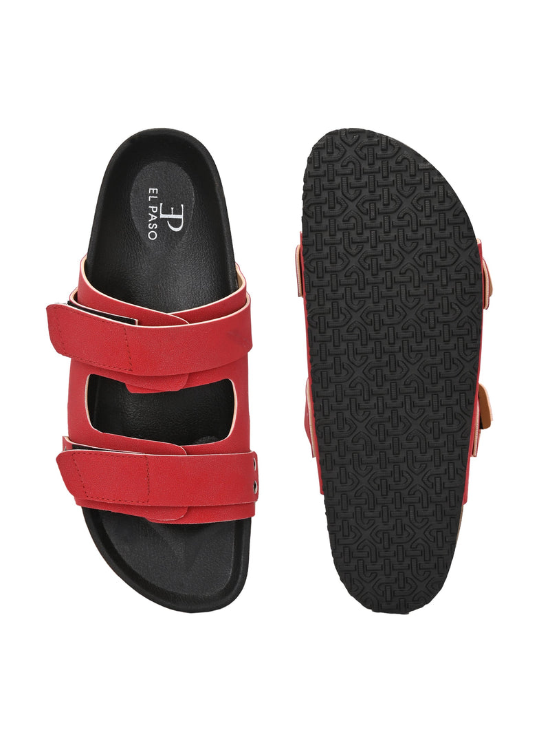 El Paso Women Velcro One Toe Flats-6