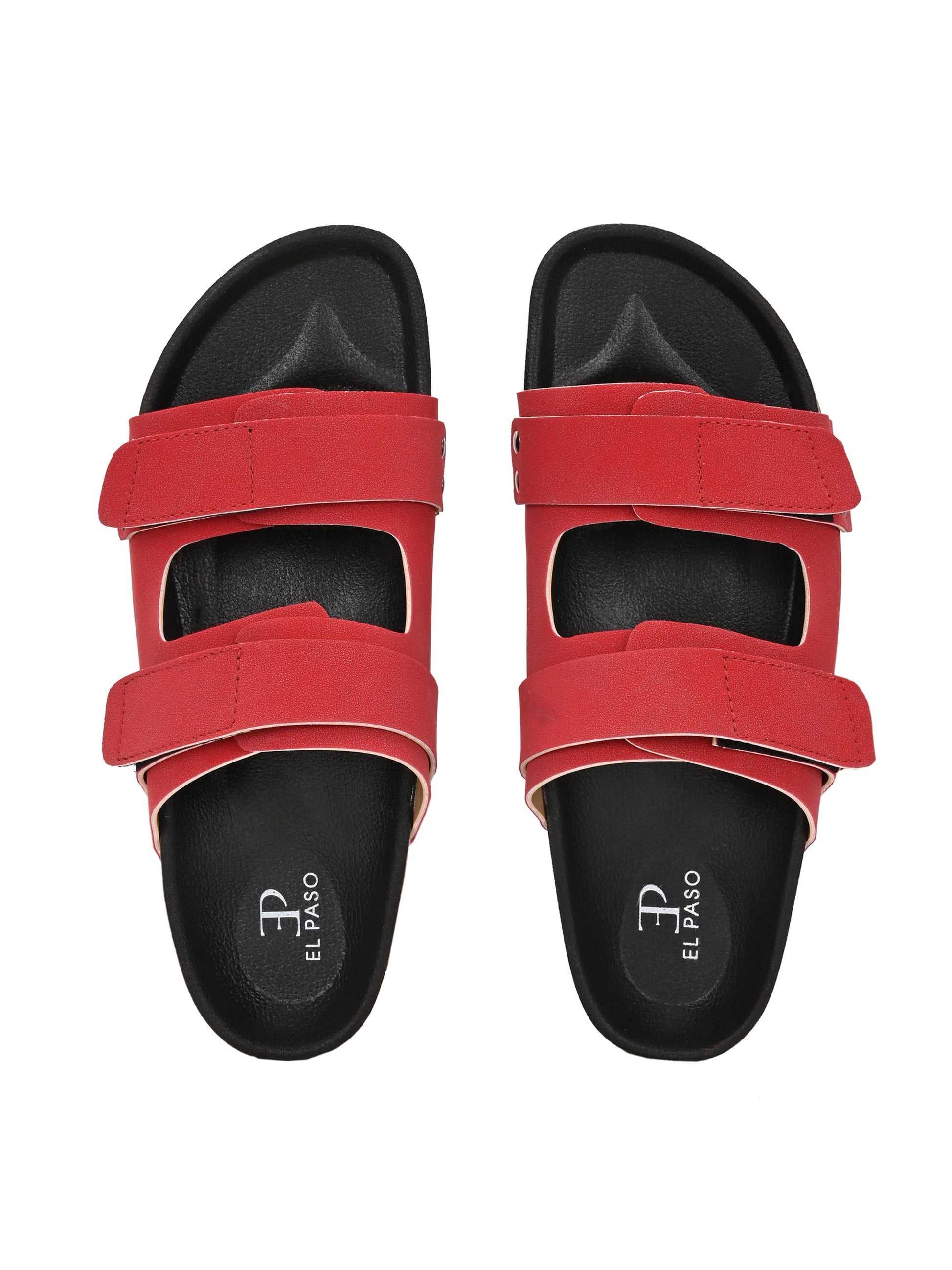 El Paso Women Velcro One Toe Flats-7