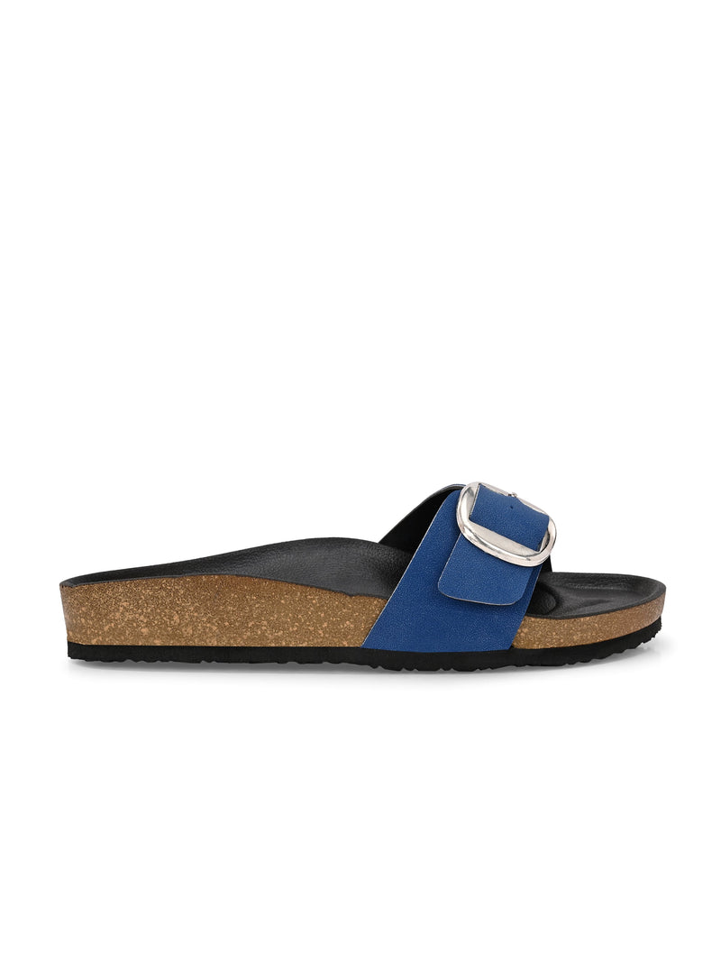 El Paso Women One Toe Flats with Buckles-18