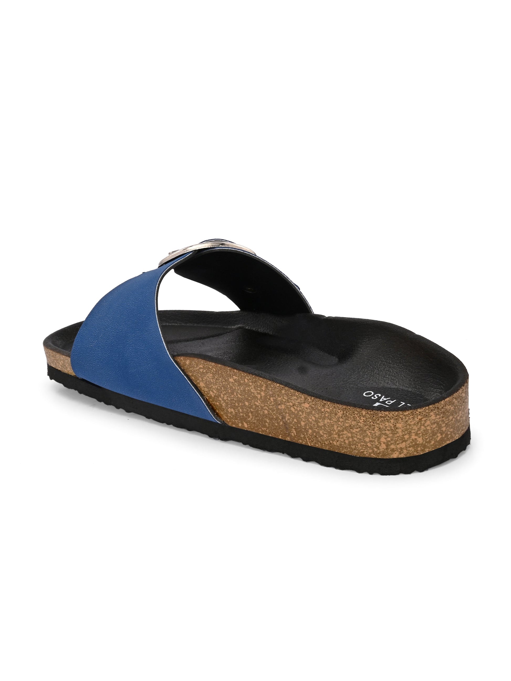 El Paso Women One Toe Flats with Buckles-19