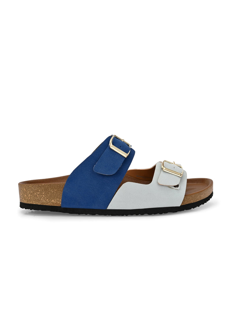 El Paso Women One Toe Flats with Buckles-10