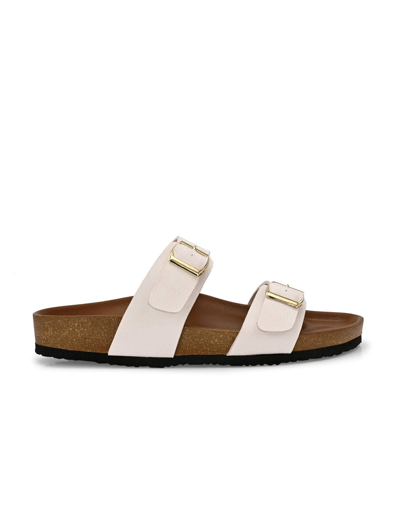 El Paso Women One Toe Flats with Buckles-18